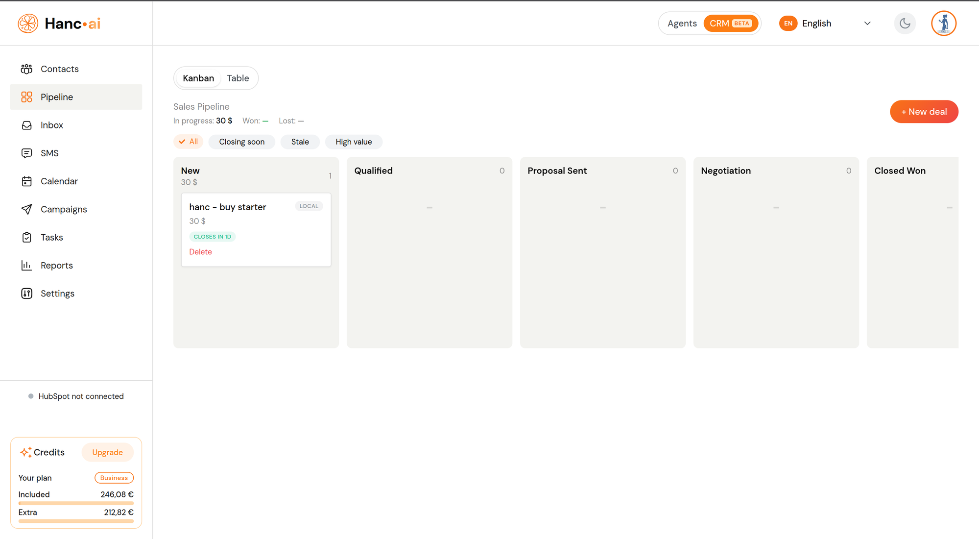 CRM pipeline