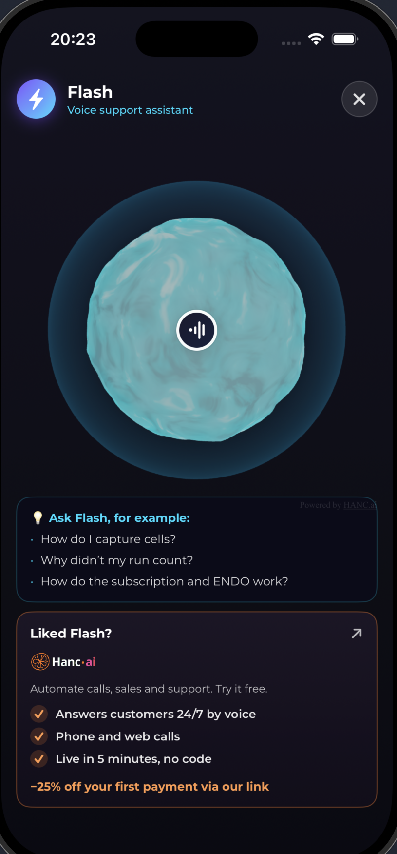 The same widget inside your app